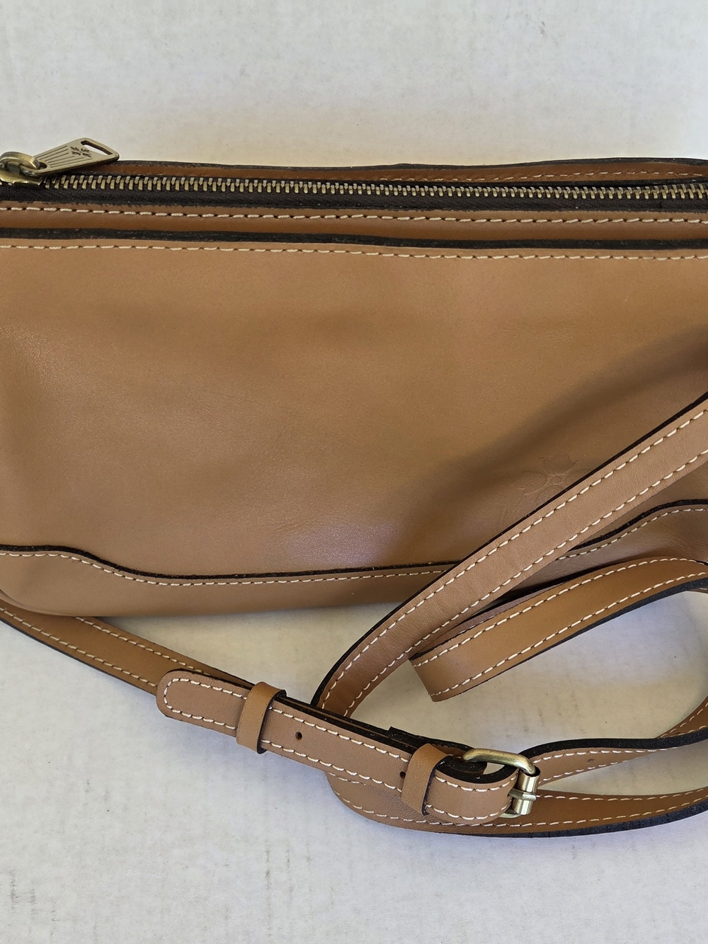 Patricia Nash Leather Nova Shoulder Bag Hazelnut Style # P1398618